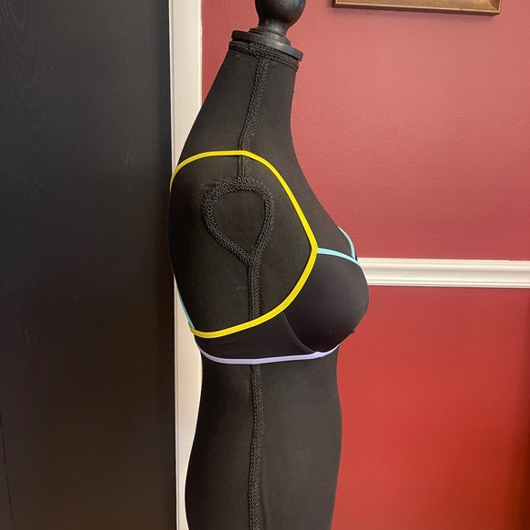 Victoria's Secret Black Bra with Colorful Straps - Picture 4 of 6